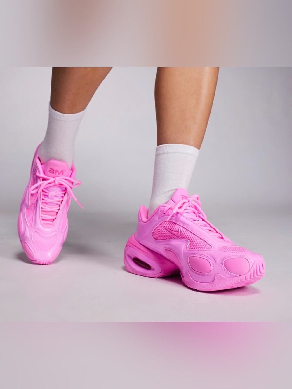 NEW Nike Air Max Muse Pink Spell/Pink Glow Chunky Sneakers Sculpted Sole Sz 8.5